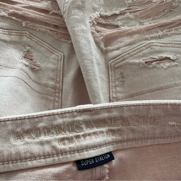 American Eagle-Distressed Mini Skirt- Pink Clay (Size:0) - Picture 6 of 6